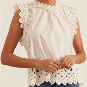 Sea Eyelet Hazel Blouse